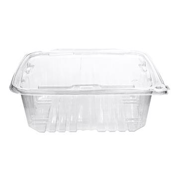 Eatery Essentials Tamper Evident Clamshell Container, Plastic, 64 oz, Clear, 134/Case