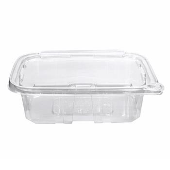 Eatery Essentials Tamper Evident Clamshell Container, Plastic, 24 oz, Clear, 200/Case