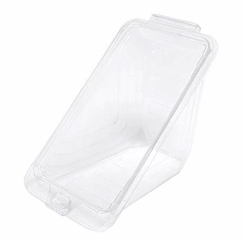 Eatery Essentials Tamper Evident Sandwich Wedge Container, Plastic, Triangle, Clear, 250/Case