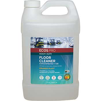 Earth Friendly Products ECOS&#174; PRO Orange Plus Heavy-Duty Floor Cleaner Concentrate, 4/CT