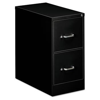 OIF Two-Drawer Economy Vertical File, 15w x 26-1/2d x 29h, Black