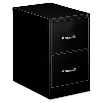 OIF Two-Drawer Economy Vertical File, 18-1/4w x 26-1/2d x 29h, Black