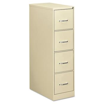 OIF Four-Drawer Economy Vertical File, 15w x 26-1/2d x 52h, Putty