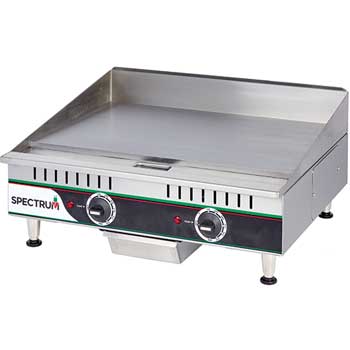 Winco Spectrum Electric Griddle, 24&quot;, 240 Volts, with Plug and Lead&quot;