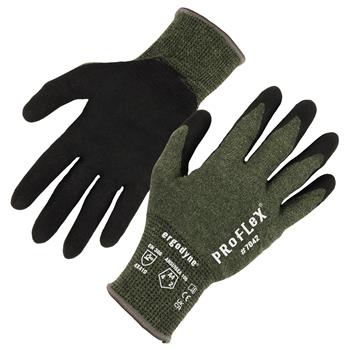 ergodyne Proflex 7042 Nitrile Coated Cut-Resistant Gloves, ANSI A4, 18g, Heat Resistant, Small