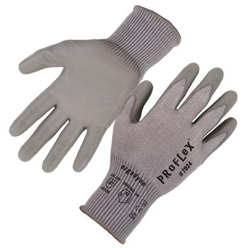ergodyne ProFlex 7024 PU Coated Cut-Resistant Glove, Gray, XS