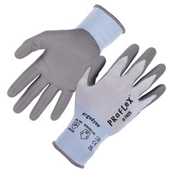 ergodyne Proflex 7025 PU Coated Cut-Resistant Gloves, ANSI A2, 18g, Small