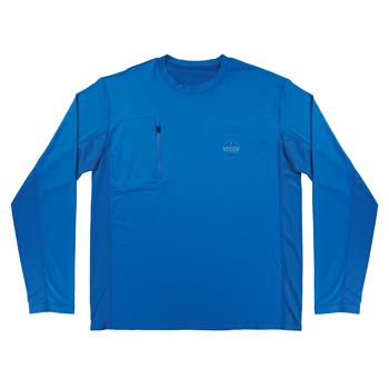ergodyne Chill-Its Cooling Long Sleeve Sun Shirt, 6689, UV Protection, Medium, Blue