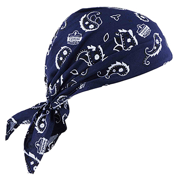 ergodyne Chill-Its&#174; 6710 Navy Western Evaporative Cooling Triangle Hat