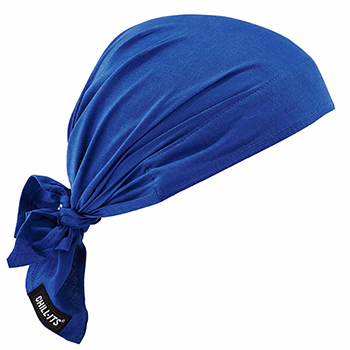 ergodyne Chill-Its 6710 Solid Blue Evaporative Cooling Triangle Hat