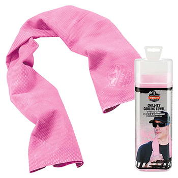 ergodyne Chill-Its&#174; 6602 Evaporative Cooling Towel, Pink