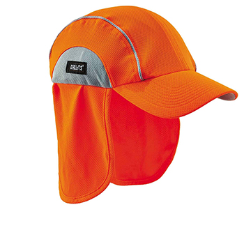 ergodyne Chill-Its&#174; 6650 Orange High Performance Hat w/ Neck Shade