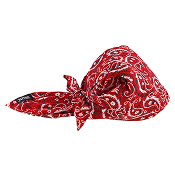 ergodyne Chill-Its&#174; 6710CT Red Western Evap. Cooling Triangle Hat w/CT