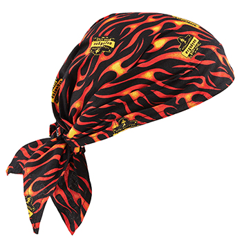 ergodyne Chill-Its&#174; 6710CT Flames Evap. Cooling Triangle Hat w/CT