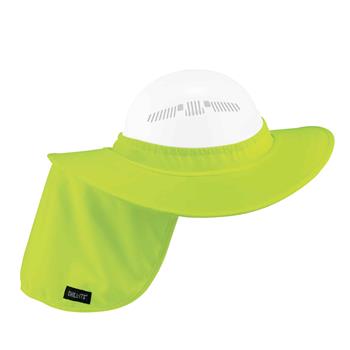 ergodyne Chill-Its 6660 Hard Hat Brim and Neck Shade, Lime