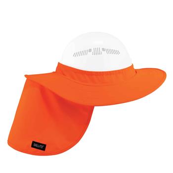 ergodyne Chill-Its 6660 Hard Hat Brim and Neck Shade, Orange