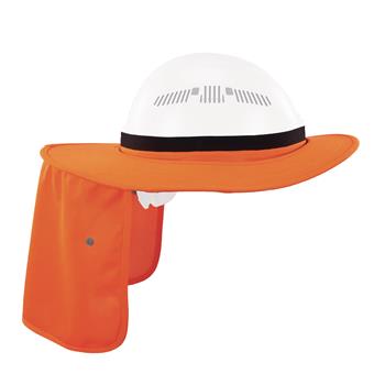 ergodyne Chill-Its 6661 Universal Hard Hat Brim with Neck Shade, Orange