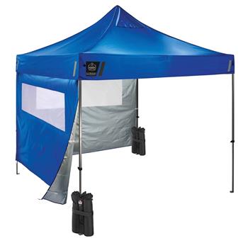 ergodyne Shax&#174; 6052 Single Blue Heavy-Duty Tent Kit Mesh Windows, 10&#39; x 10&#39;