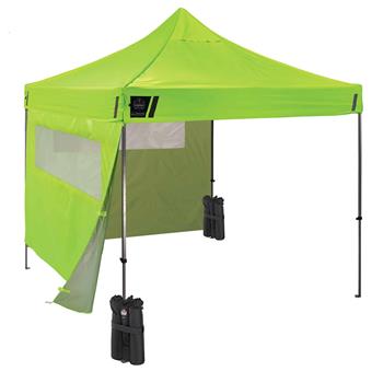 ergodyne Shax&#174; 6052 Single Lime Heavy-Duty Tent Kit Mesh Windows, 10&#39; x 10&#39;
