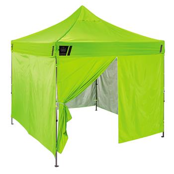 ergodyne SHAX 6054 Pop-Up Tent Sidewall Kit Includes 4 Walls, 10&#39; x 10&#39;, Lime