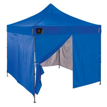 ergodyne SHAX 6054 Pop-Up Tent Sidewall Kit Includes 4 Walls, 10&#39; x 10&#39;, Blue