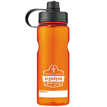 ergodyne Chill-Its&#174; 5151 1 ltr Orange Plastic Wide Mouth Water Bottle