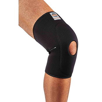 ergodyne ProFlex&#174; 615 M Black Knee Sleeve w/ Open Patella/Anterior Pad