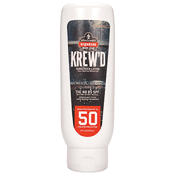 ergodyne KREW&#39;D™ 6351 Single SPF 50 8oz - SPF 50 Sunscreen Lotion