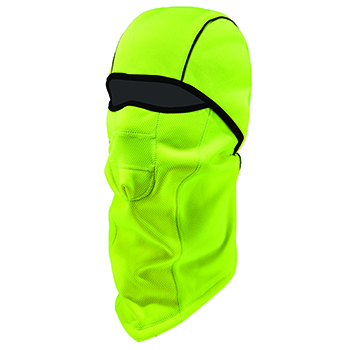 ergodyne N-Ferno&#174; 6823 Balaclava Face Mask - Wind-Proof, Hinged Design, Hi-Vis Lime
