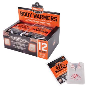 ergodyne N-Ferno Adhesive Body Warmers, Air Activated Heat Pad, White, 40/CT