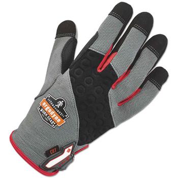 ergodyne ProFlex 710CR Heavy-Duty + Cut Resistance Gloves, Gray, Large, 1 Pair