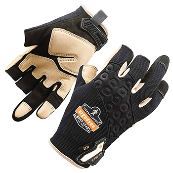 ergodyne ProFlex&#174; 720LTR L Black Heavy-Duty Leather-Reinforced Framing Gloves
