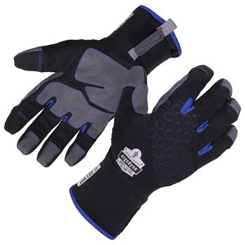 ergodyne ProFlex 817WP Thermal Waterproof Winter Work Gloves, Reinforced Palms, Large, Black