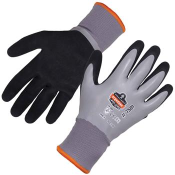 ergodyne ProFlex 7501 Coated Waterproof Winter Work Gloves Large, Gray