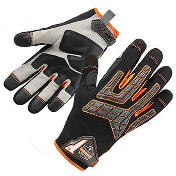 ergodyne ProFlex&#174; 760 S Black Impact-Reducing Utility Gloves