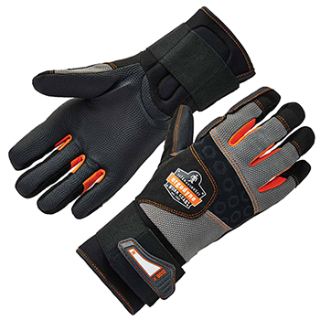 ergodyne ProFlex&#174; 9012 S Black Certified Anti-Vibration Gloves + Wrist Support