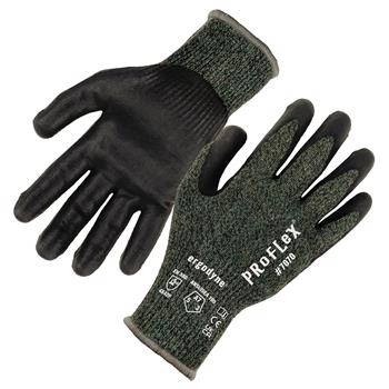 ergodyne Proflex 7070 Nitrile Coated Cut-Resistant Gloves, ANSI A7, 13g, Heat Resistant, Small