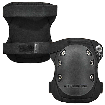 ergodyne ProFlex&#174; 335HL Black Cap Rubber Cap Knee Pads - H&amp;L