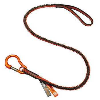 ergodyne Squids&#174; 3100F(x) Standard Orange &amp; Gray Tool Lanyard Single Carabiner - 10lbs