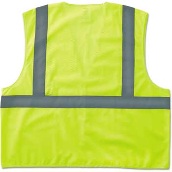 ergodyne GloWear 8205HL Type R Class 2 Super Econo Mesh Safety Vest, Lime, 4X-/5X-Large