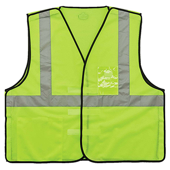 ergodyne GloWear&#174; 8216BA 4XL/5XL Lime Type R Class 2 Breakaway Mesh Vest w/ ID Holder