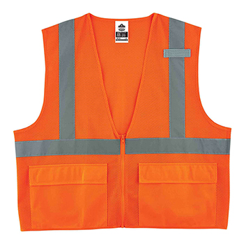 ergodyne GloWear&#174; 8220Z 2XL/3XL Orange Type R Class 2 Standard Mesh Vest
