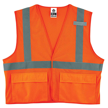 ergodyne GloWear&#174; 8220HL 2XL/3XL Orange Type R Class 2 Standard Mesh Vest