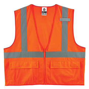 ergodyne GloWear&#174; 8225Z 4XL/5XL Orange Type R Class 2 Standard Solid Vest