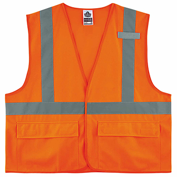 ergodyne GloWear&#174; 8225HL S/M Orange Type R Class 2 Standard Solid Vest