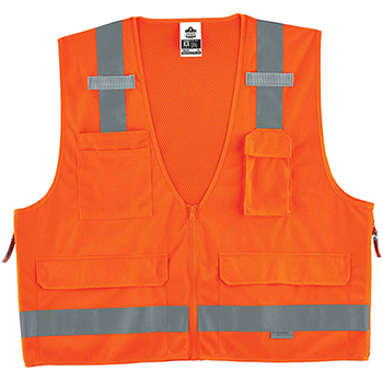 ergodyne GloWear&#174; 8250Z L/XL Orange Type R Class 2 Surveyors Vest