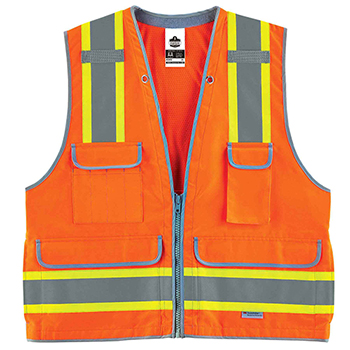 ergodyne GloWear&#174; 8254HDZ 2XL/3XL Orange Type R Class 2 Heavy-Duty Surveyors Vest