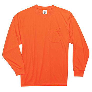 ergodyne GloWear&#174; 8091 S Orange Non-Certified Long Sleeve T-Shirt
