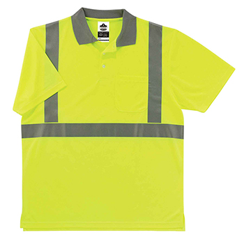 ergodyne GloWear&#174; 8295 M Lime Type R Class 2 Polo Shirt