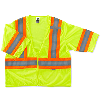 ergodyne GloWear&#174; 8330Z S/M Lime Type R Class 3 Two-Tone Vest